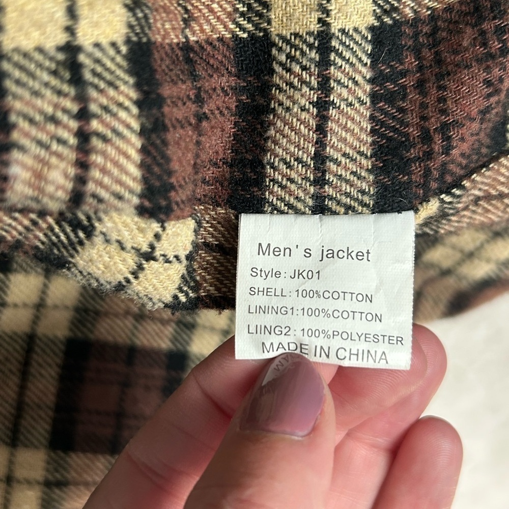 Wantdo Men's Heavy Casual Cotton Lined Jacket. Blue Size Medium. Preppy Casual - Picture 9 of 13